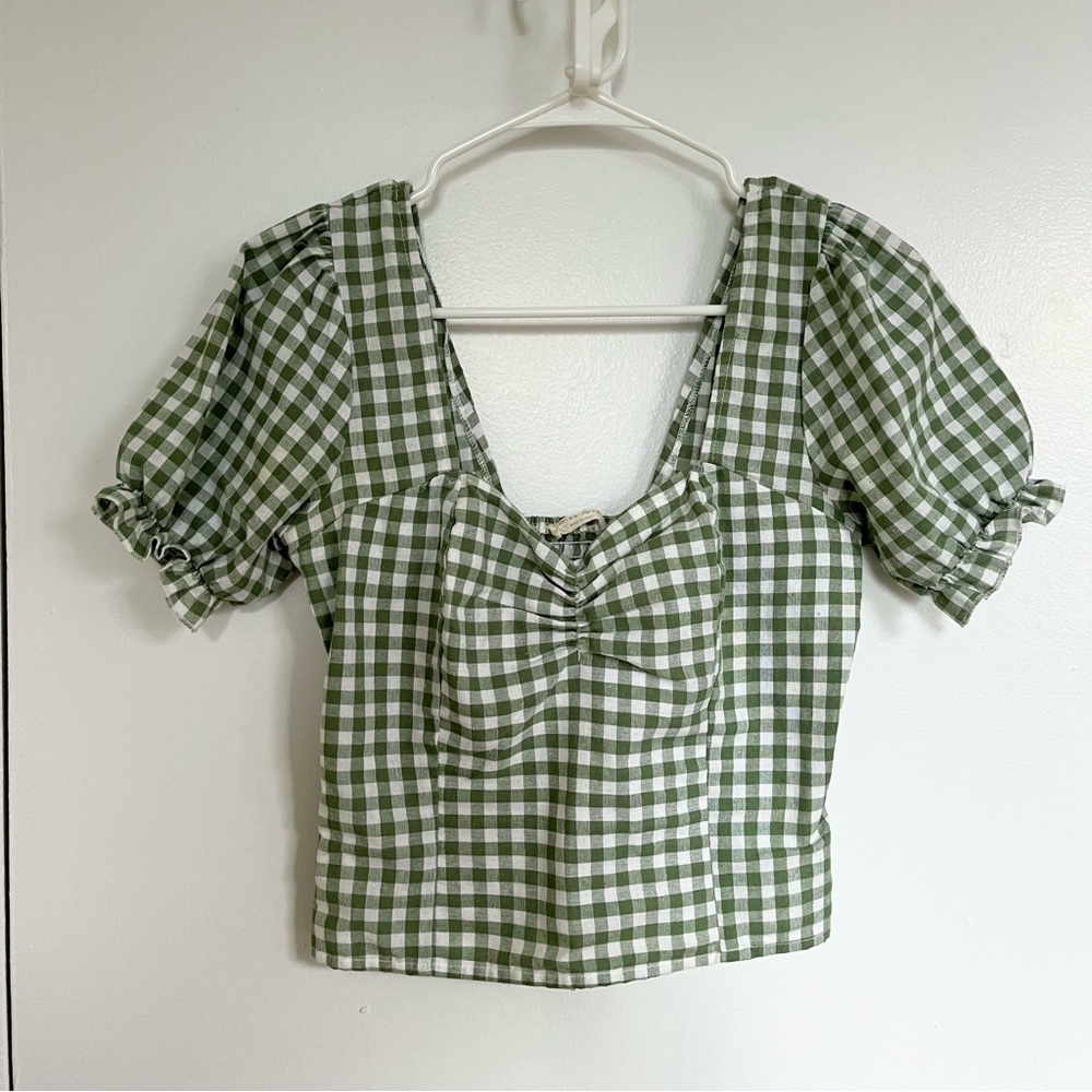 Cottagecore Gingham Top